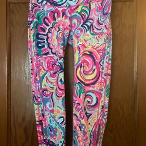 Lilly Pulitzer Vibrant Pink and Blue Leggings